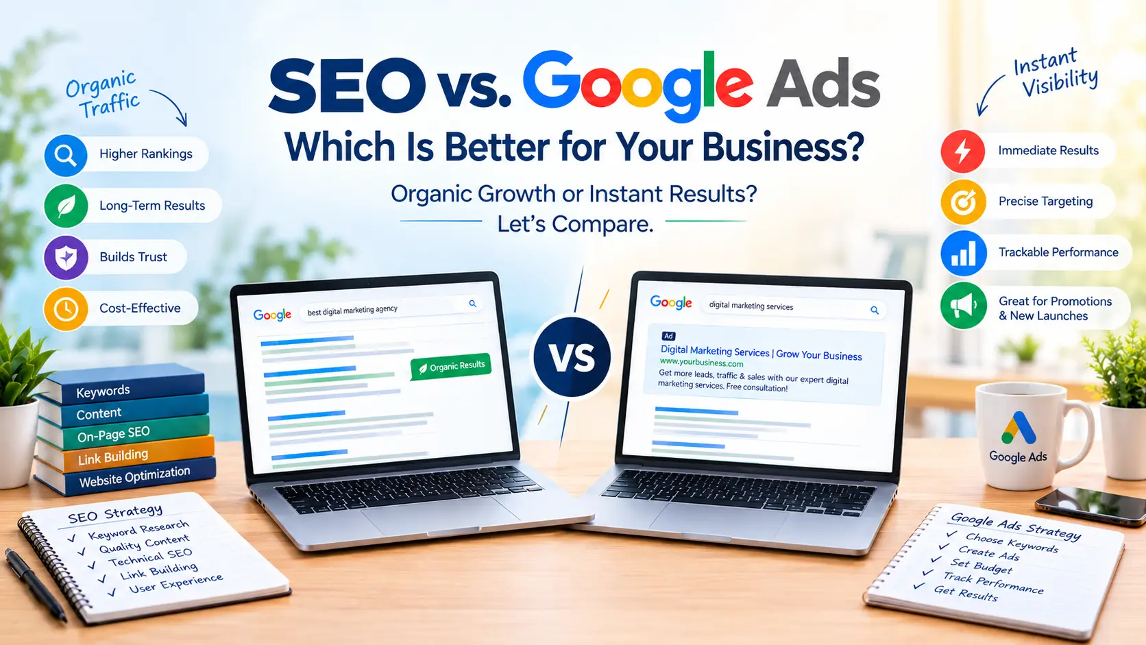 SEO vs. Google Ads: Which Is Better