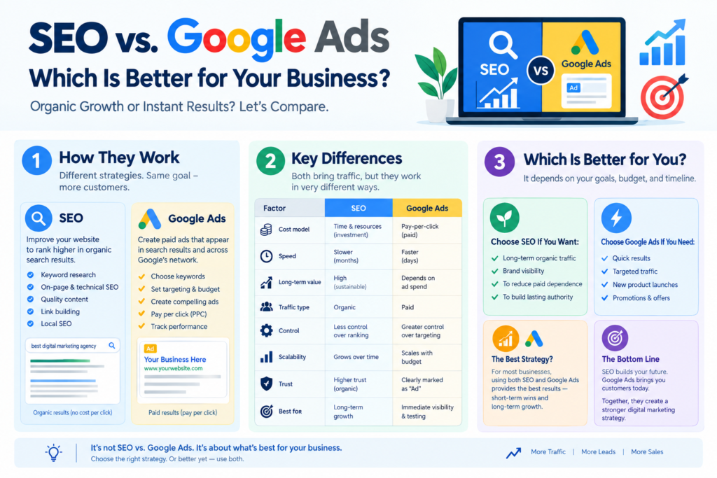 seo vs google ad